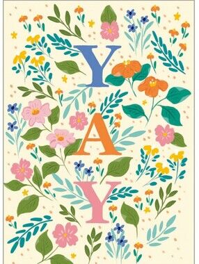 NEW Trader Joe's Floral Congratulations Card 🌼